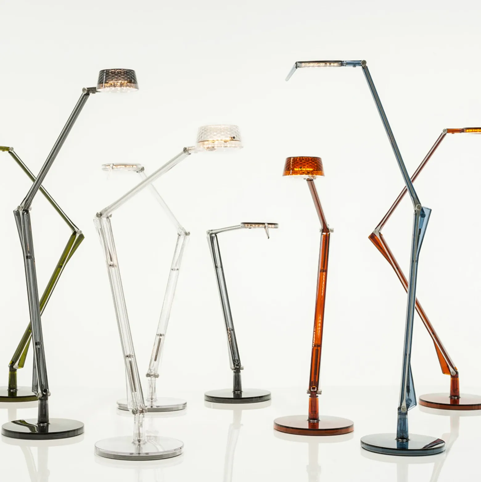 Kartell Aledin Tec lámpara mesa LED, transparente