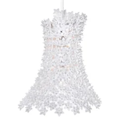 Kartell Bloom colgante LED G9, alargado, blanco