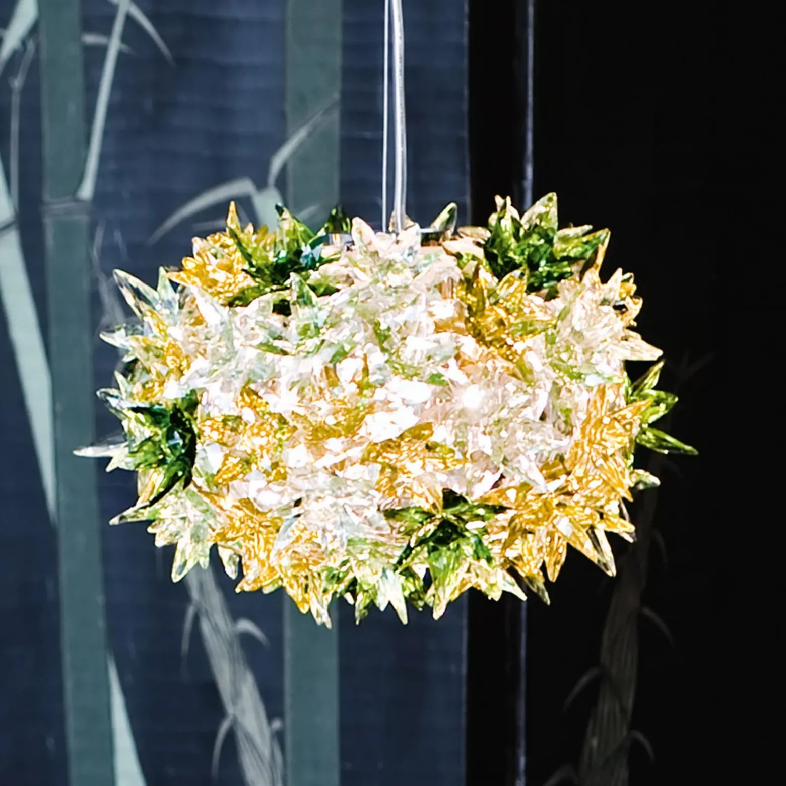 Kartell Bloom S2 lámpara colgante LED G9, menta
