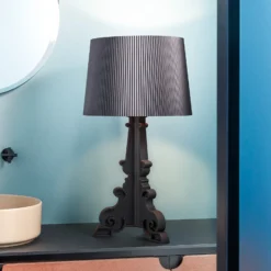 Kartell Bourgie Mat lámpara de mesa LED E14 negro