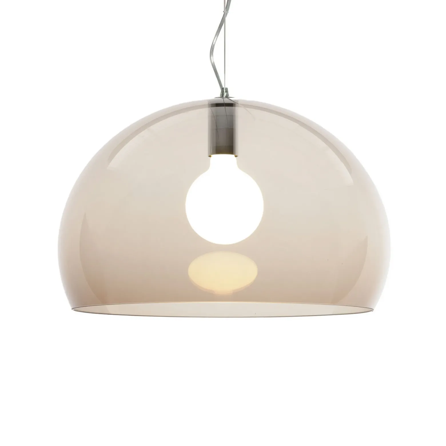 Kartell FL/Y lámpara colgante, Ø 52 cm, marrón