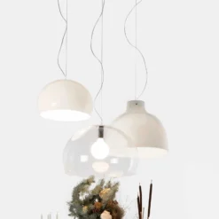 Kartell FL/Y - Lámpara colgante LED, blanco brillante
