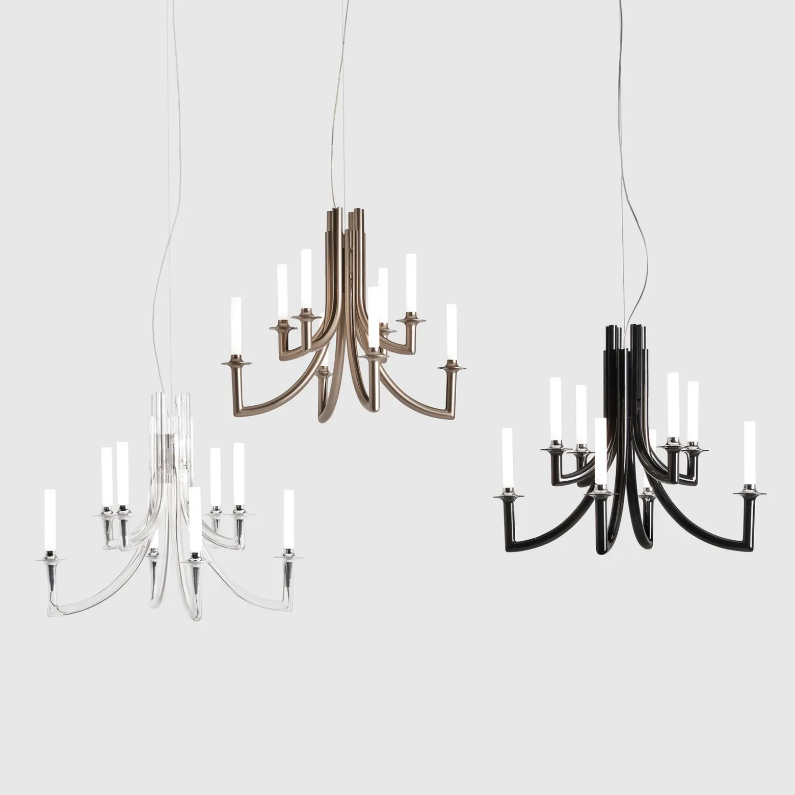 Kartell Khan lámpara de araña Ø 77 cm transparente