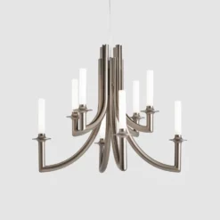 Kartell Khan lámpara de araña, Ø 77 cm bronce mate