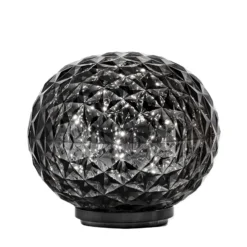 Kartell Mini Planet lámpara mesa batería gris humo
