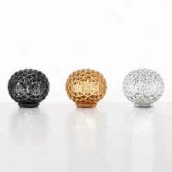 Kartell Mini Planet lámpara mesa batería, amarillo