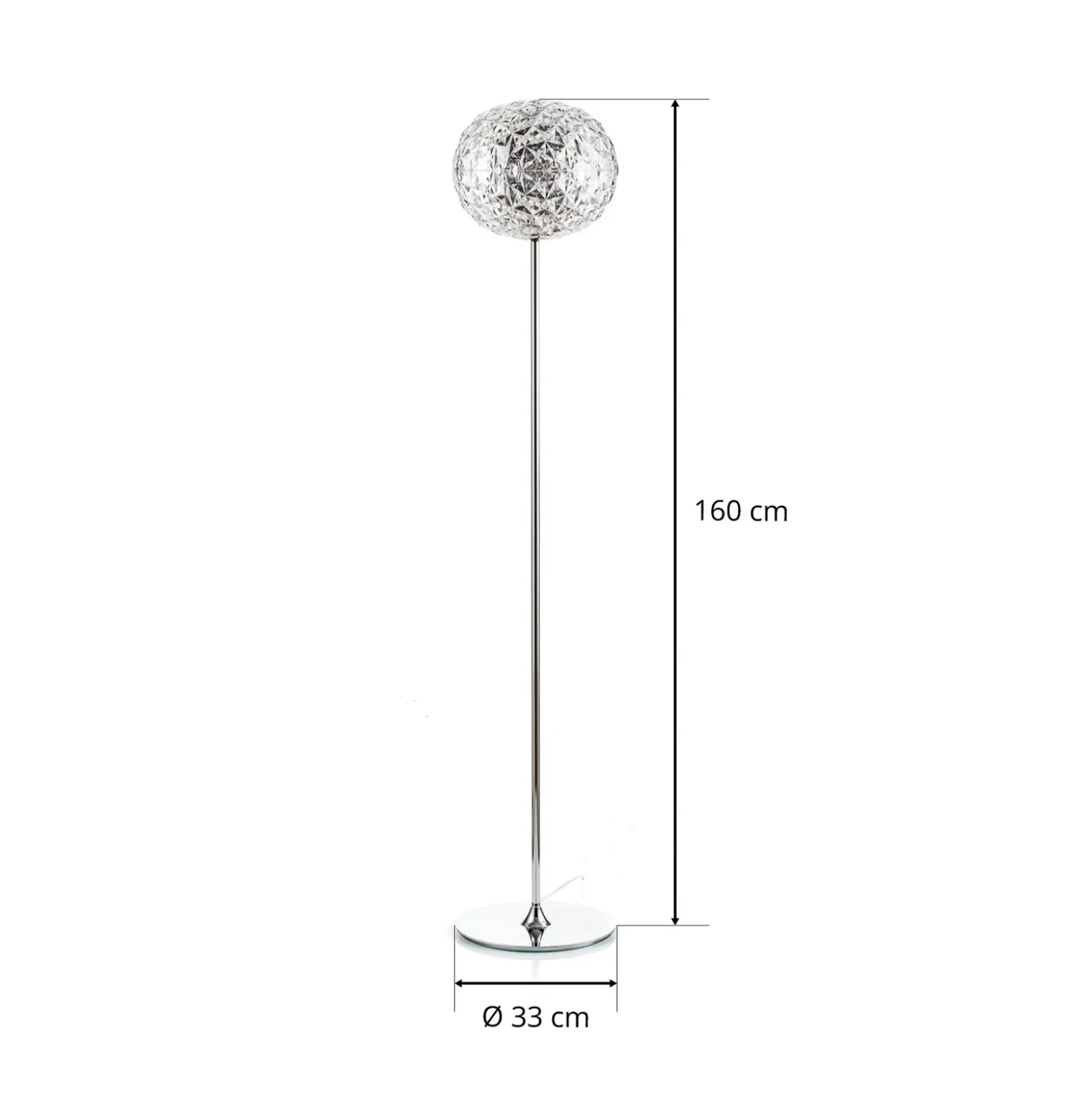 Kartell Planet lámpara de pie LED, vidrio