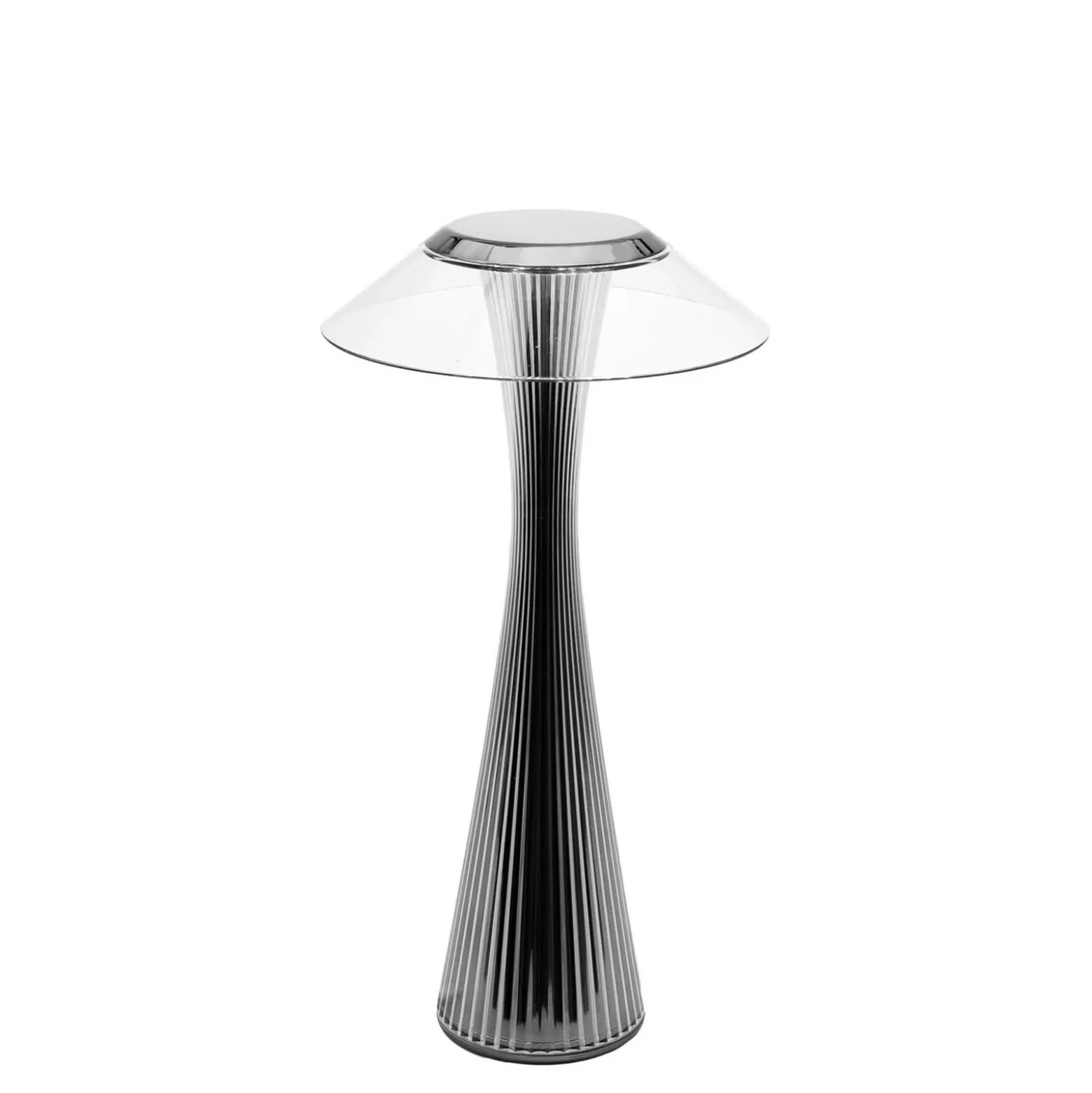 Kartell Space lámpara de mesa LED diseño, titanio