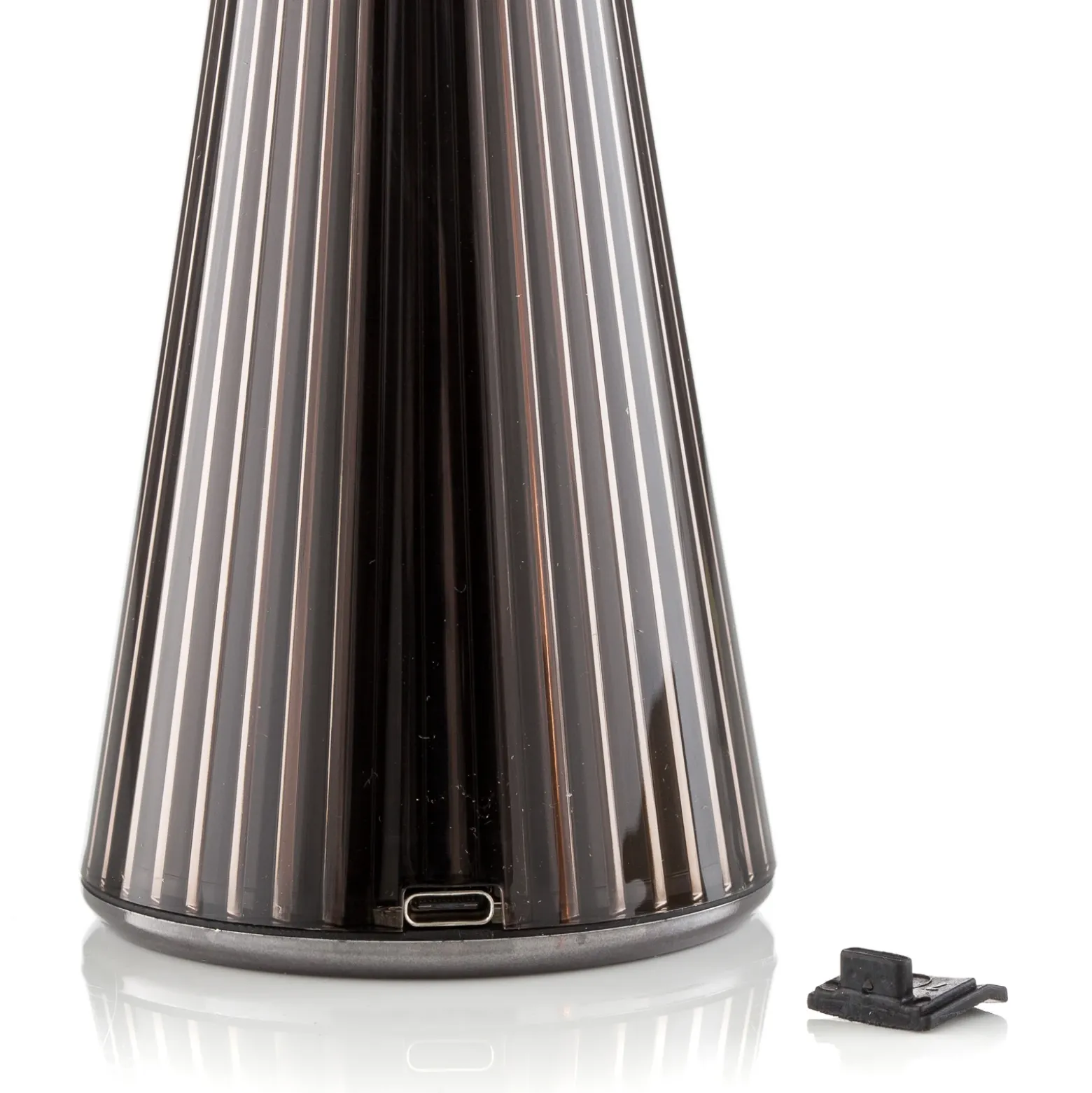 Kartell Space lámpara de mesa LED diseño, titanio