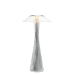 Kartell Space lámpara de mesa LED de diseño, cromo