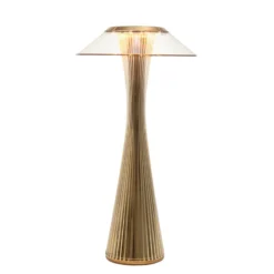 Kartell Space lámpara de mesa LED de diseño, oro