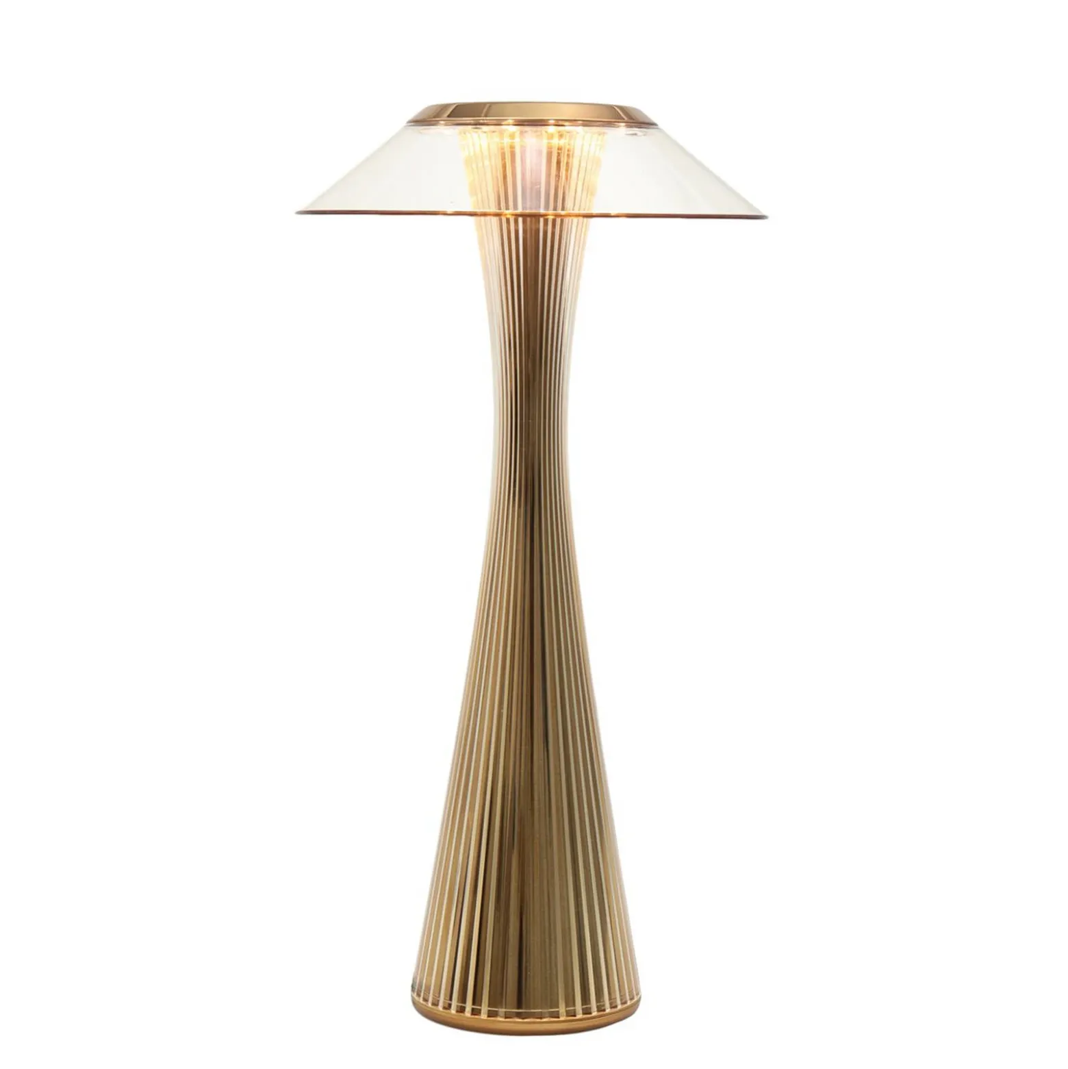 Kartell Space lámpara de mesa LED de diseño, oro