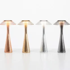 Kartell Space lámpara de mesa LED de diseño, oro