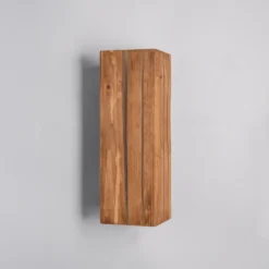Karuni aplique de pared, natural, madera, metal, E14