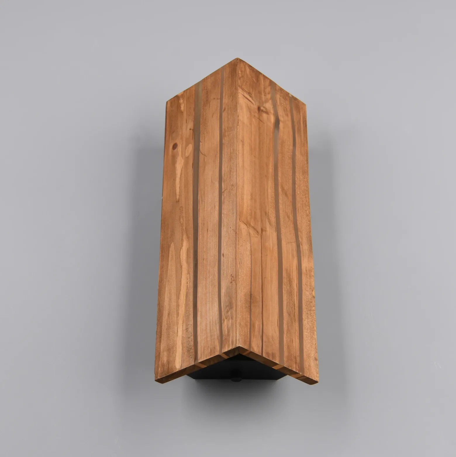 Karuni aplique de pared, natural, madera, metal, E14