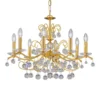 KOLARZ Carmen 2 cuenco cristal oro 8 luces Ø70cm