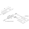 LED bajo mueble Eco-Pad F set x 2 4.000K aluminio