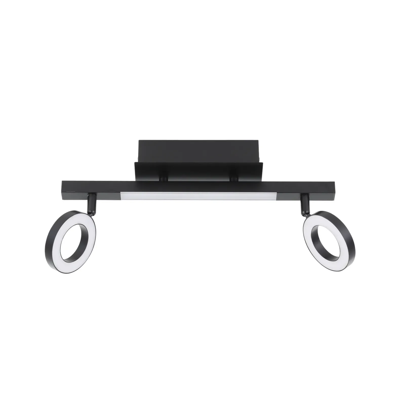 LED downlight Cardillio 2 negro con dos Ring