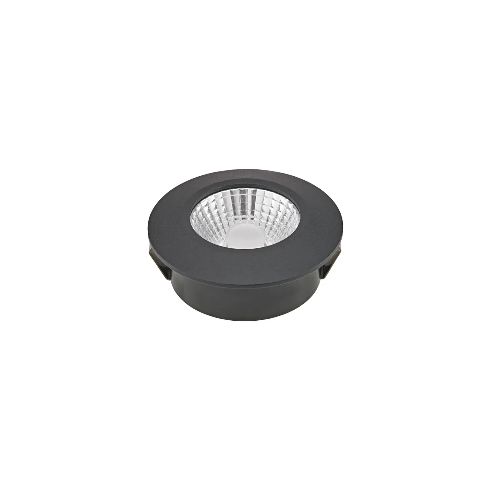 LED empotrable en el techo Diled, Ø 6,7 cm, 3.000 K, negro