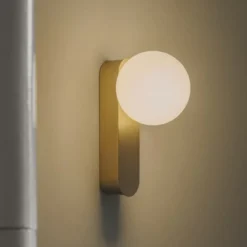 LEDS-C4 Aplique de pared LED Perlina, dorado, atenuable