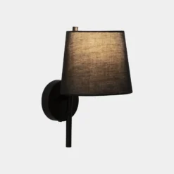 LEDS-C4 Clip aplique de pared con brazo de lectura LED negro