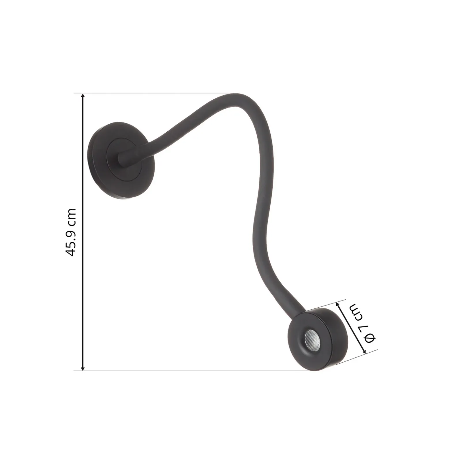 LEDS-C4 Link aplique LED negro