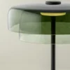 LEDS-C4 Lámpara de pie LED Niveles, 2 capas, verde, cristal, CCT