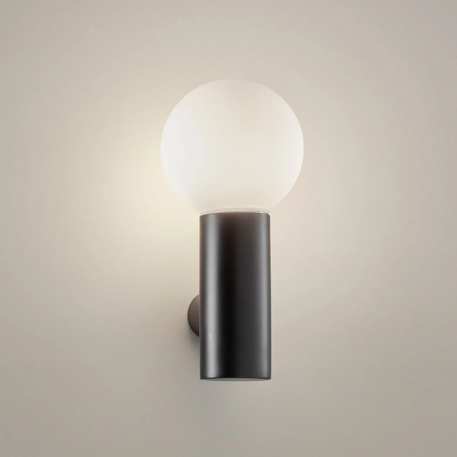 LEDS-C4 Mist aplique para baño 1 luz negro