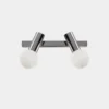 LEDS-C4 Mist aplique para baño 2 luces negro