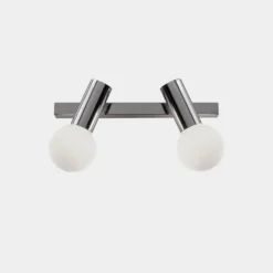 LEDS-C4 Mist aplique para baño 2 luces negro