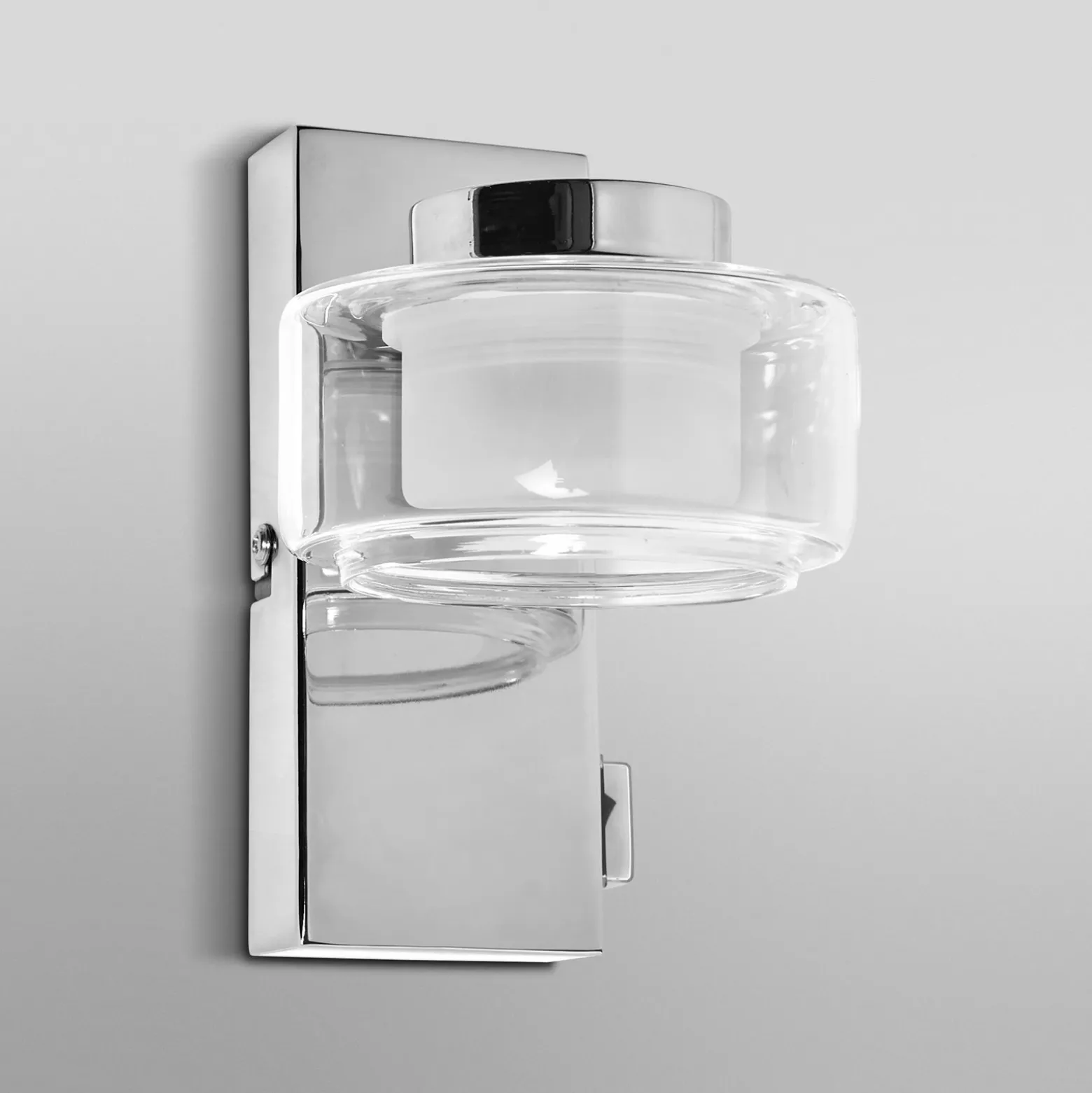 LEDVANCE Aplique de pared LED Orbis Flame, 1 luz, cromo, IP44