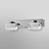 LEDVANCE Aplique de pared LED Orbis Flame, 2 luces, cromo, IP44