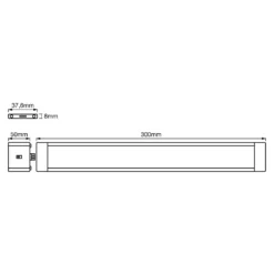 LEDVANCE Cabinet Lámpara bajo mueble Slim 30cm 2 unidades