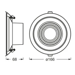 Ledvance Decor Filament Ripple downlight LED
