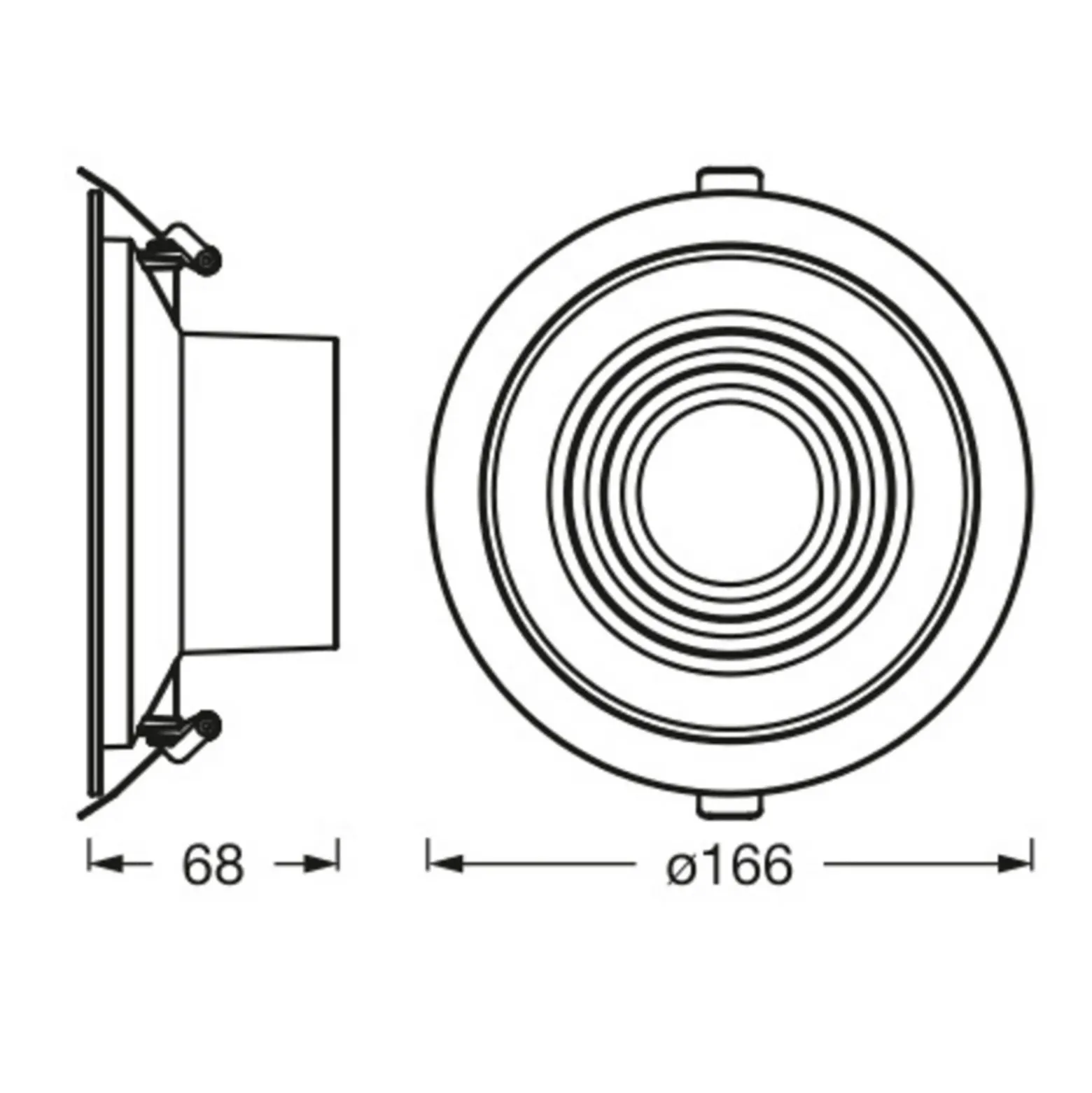 Ledvance Decor Filament Ripple downlight LED