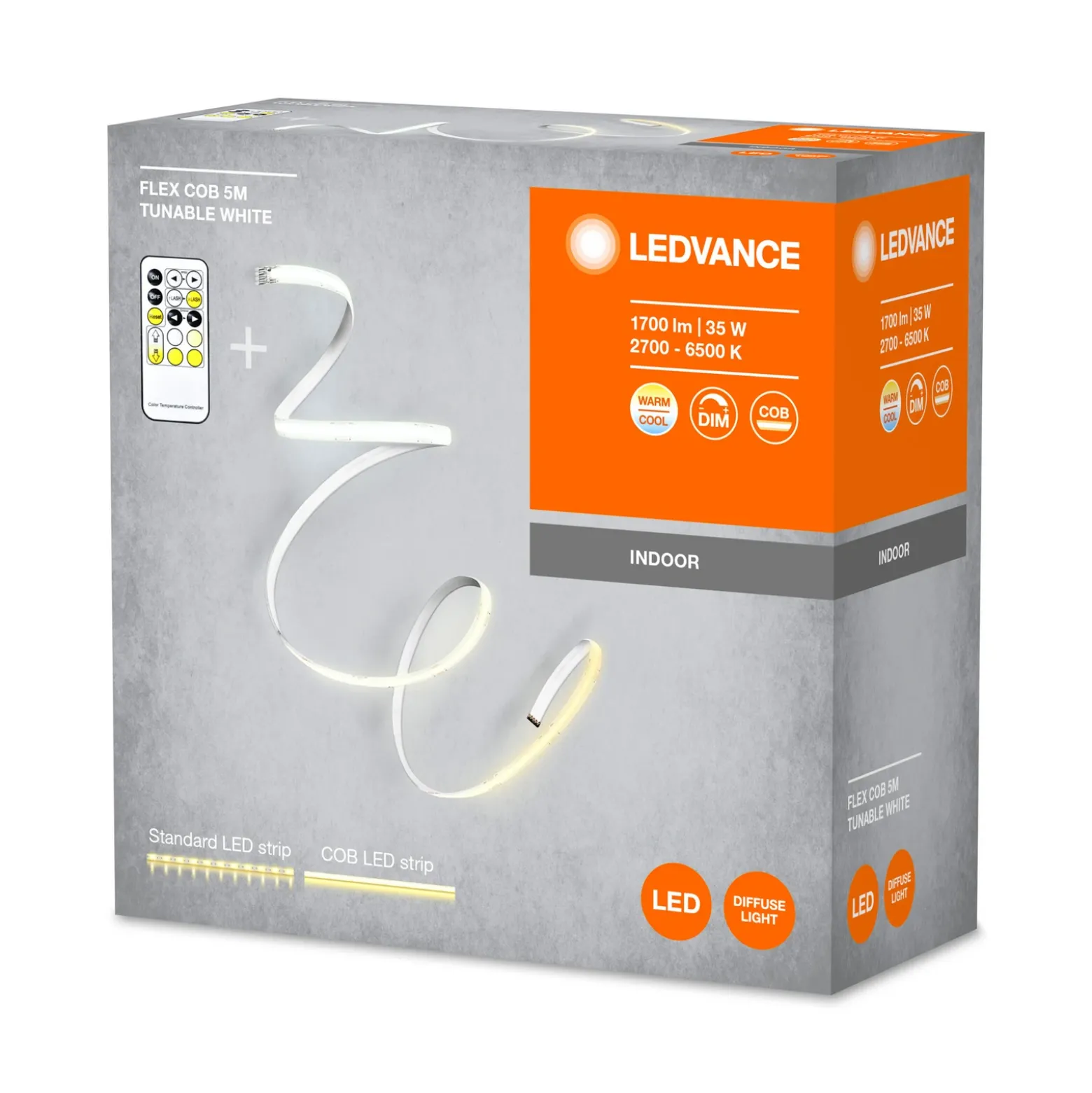 LEDVANCE Flex COB LED-Strip IP20 2.700-6.500K, 5m