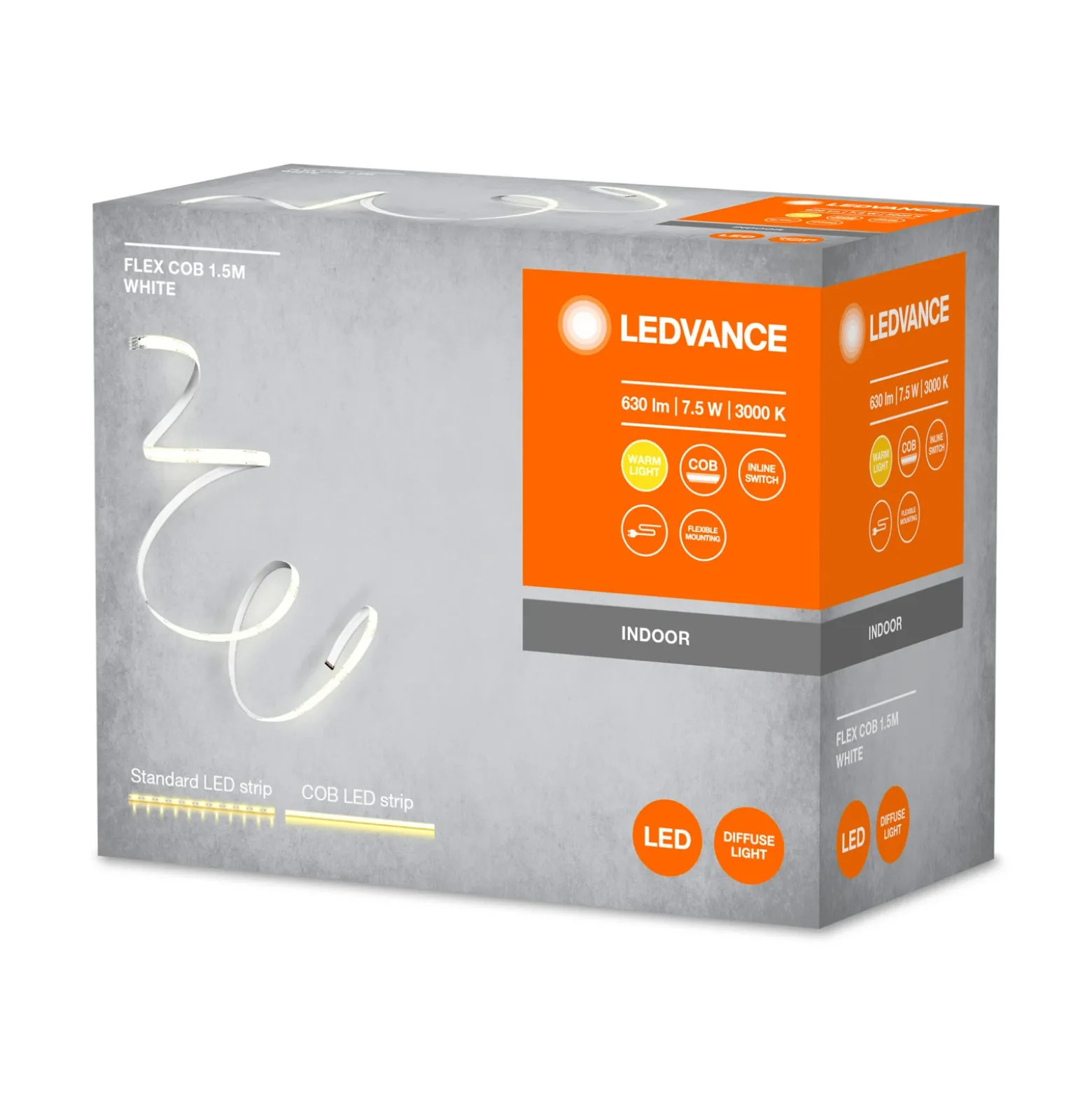LEDVANCE Flex COB Tira LED IP20 3.000K, 1,5m