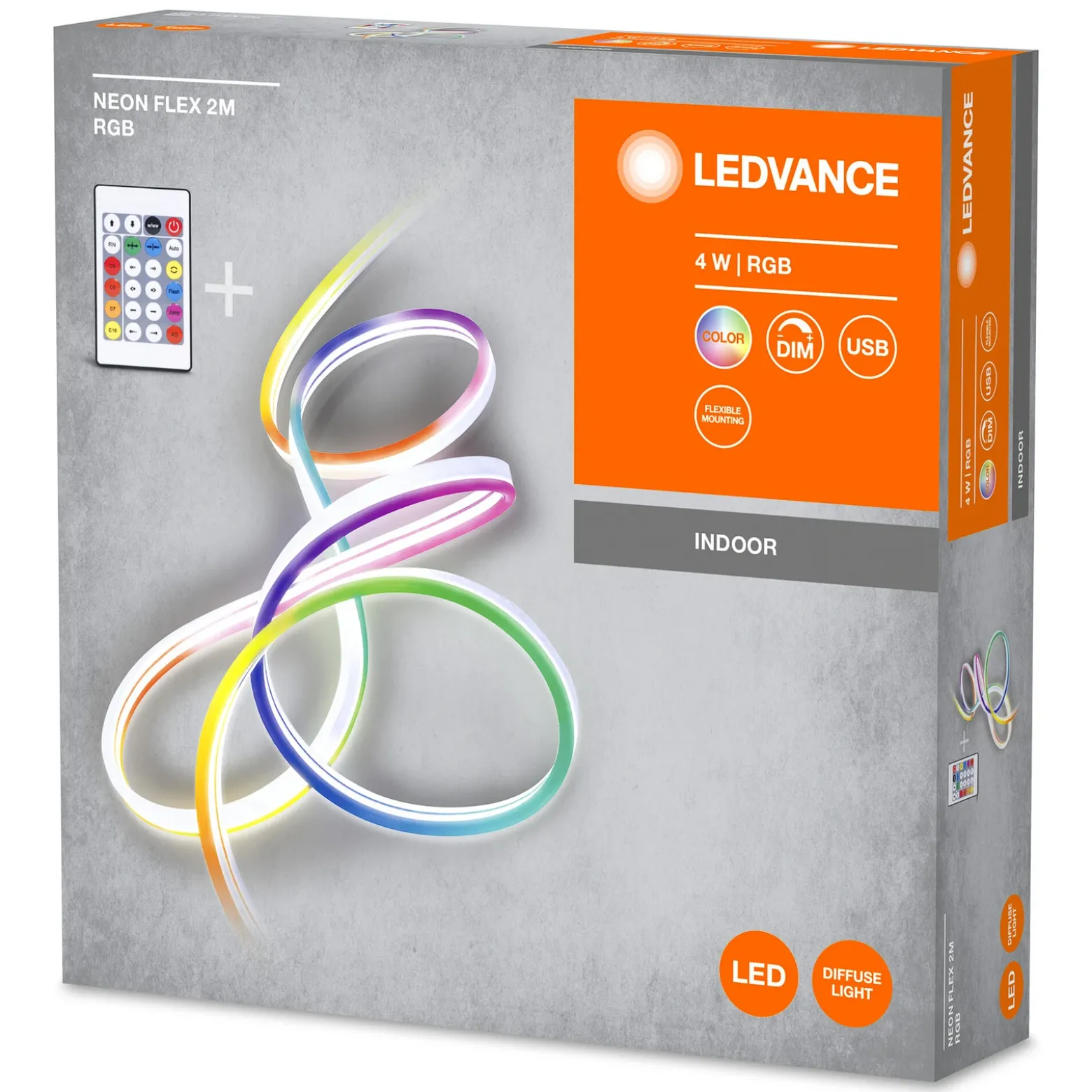 LEDVANCE Neon Flex tira LED RGB USB 2,1m