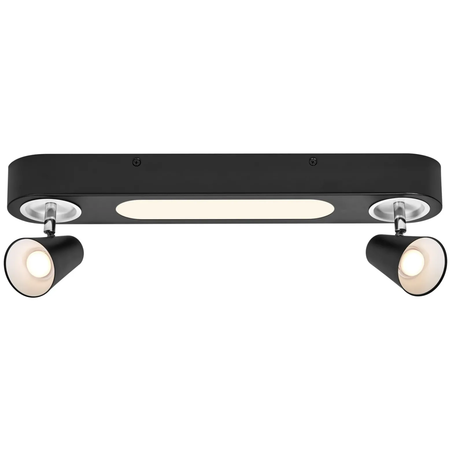 LEDVANCE Plafón LED Neptune, 2 focos, negro