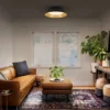 LEDVANCE Plafón LED Orbis Alva, negro, metal