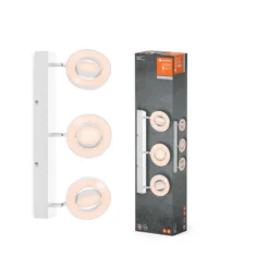 LEDVANCE Saturn Downlight LED, 3 luces, CCT, blanco
