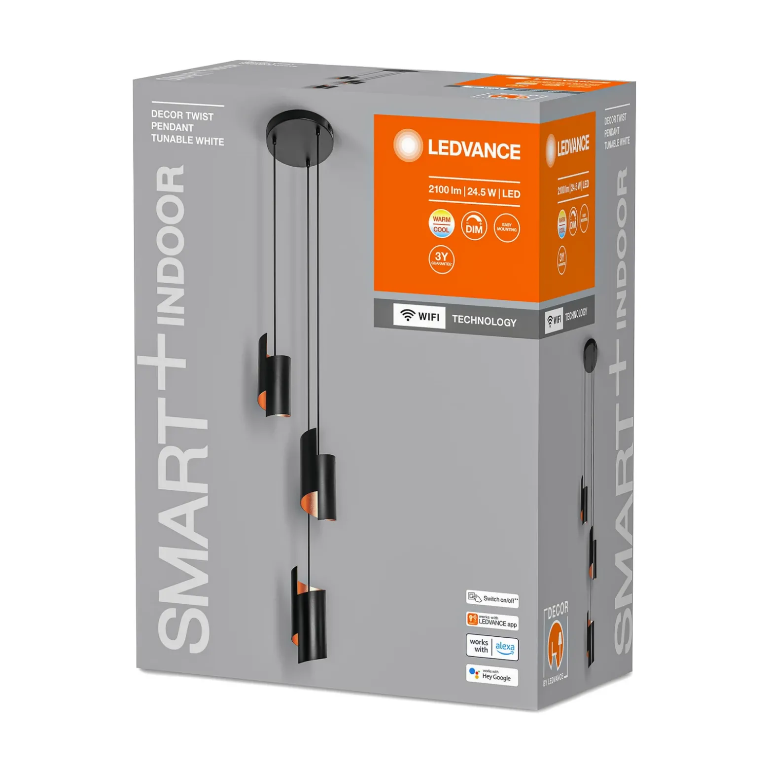 LEDVANCE SMART+ WiFi Decor Twist péndulo negro