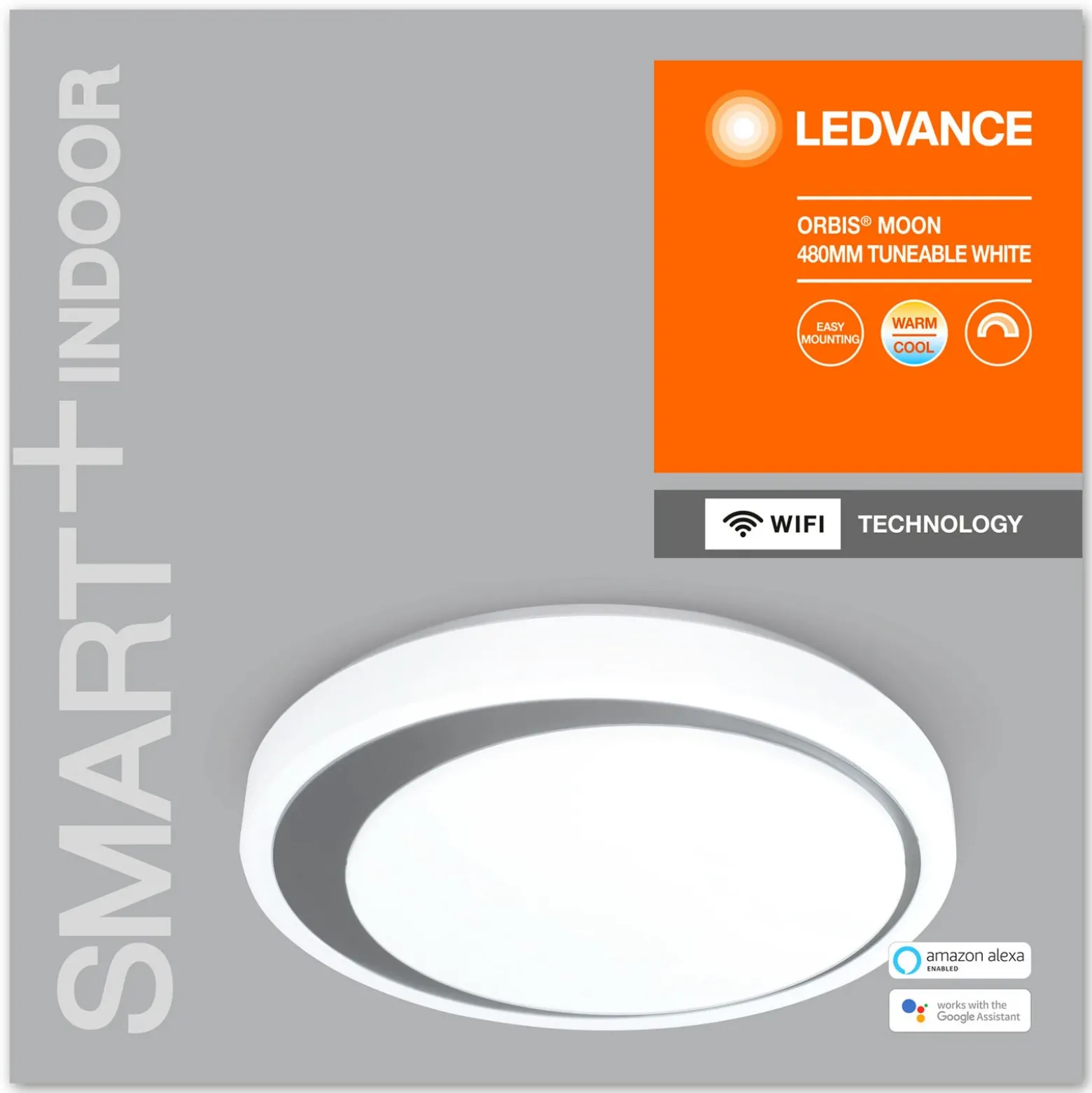 LEDVANCE SMART+ WiFi Orbis Moon CCT 48cm gris