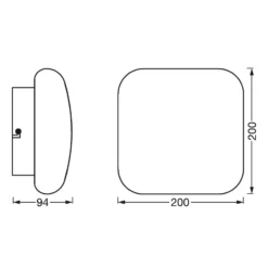 LEDVANCE SMART+ WiFi Orbis Wall Aqua IP44 20x20 cm