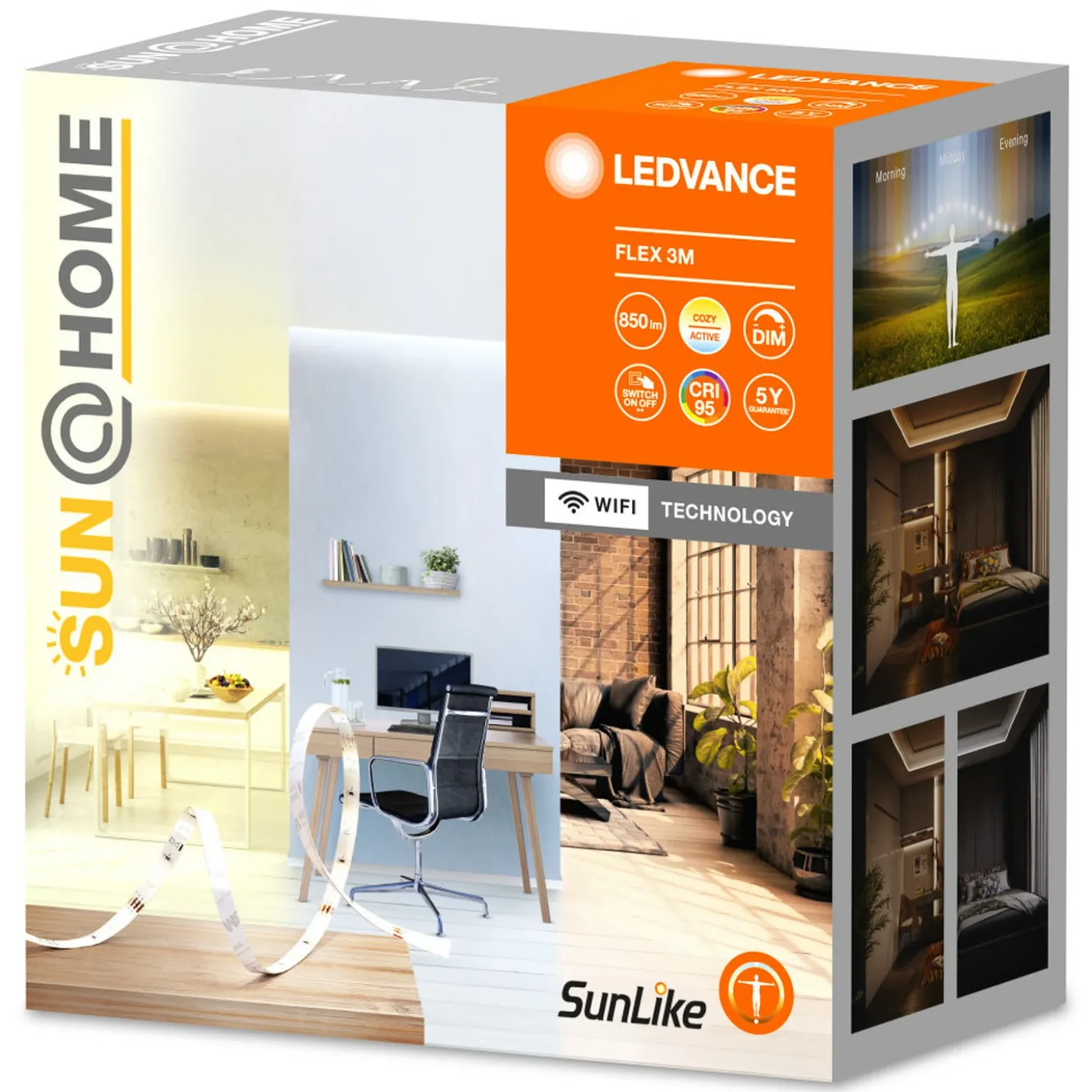 LEDVANCE SUN@Home Flex, tira LED, longitud 3 m.