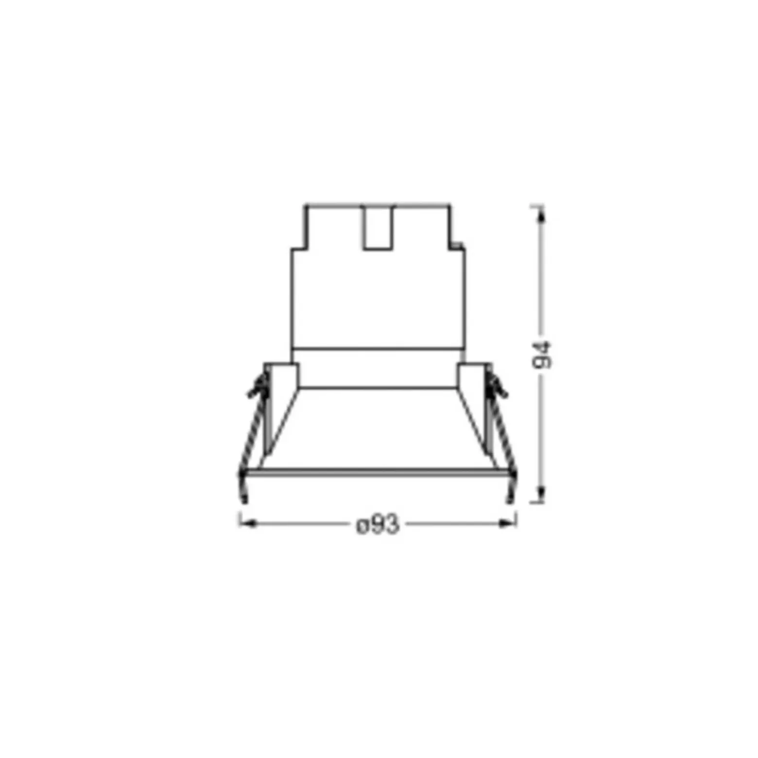 LEDVANCE Twist foco Ø9,3cm 840 blanco/negro