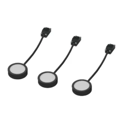 LEDVANCE Undercabinet Puck foco mueble 3 ud negro