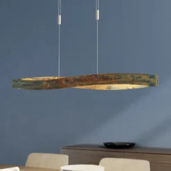 Lian Lámpara colgante LED con superficie oxidada