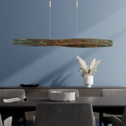 Lian Lámpara colgante LED con superficie oxidada