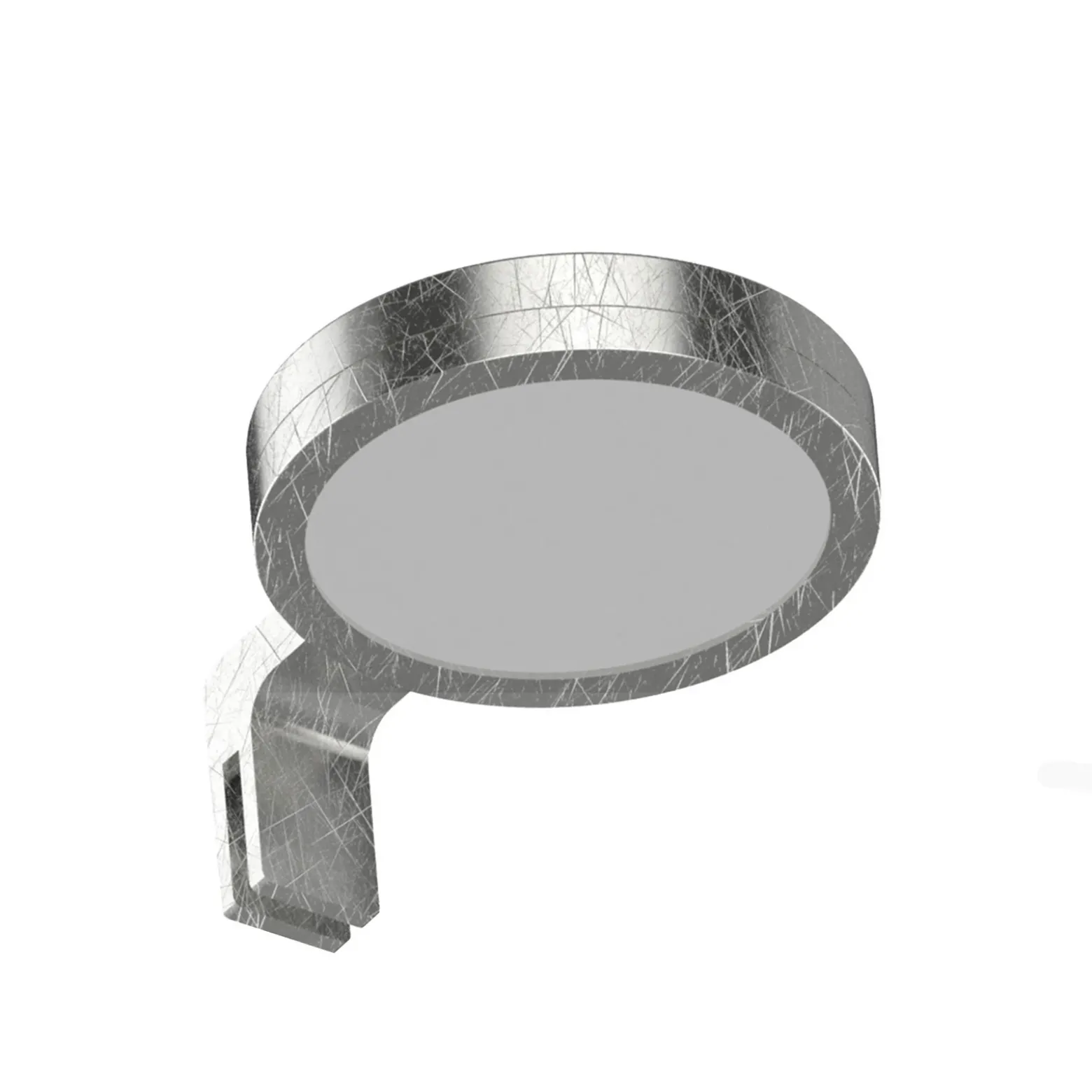 Lightme lámpara espejo LED Aqua On-Top pan plata